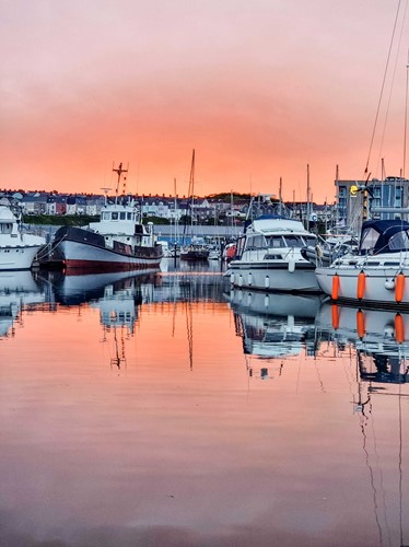 Sunset at Milford Marina