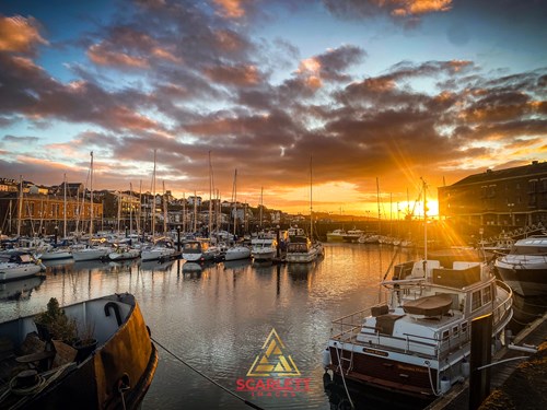 Sunrise over Milford Marina