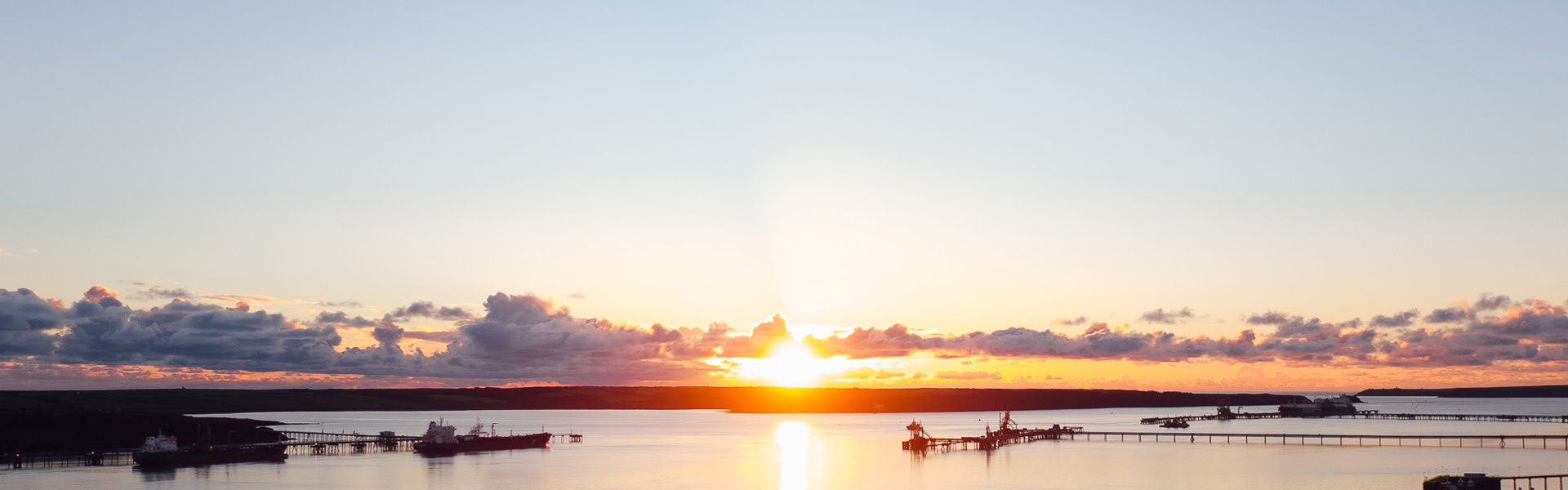 Milford Haven Waterway sunset